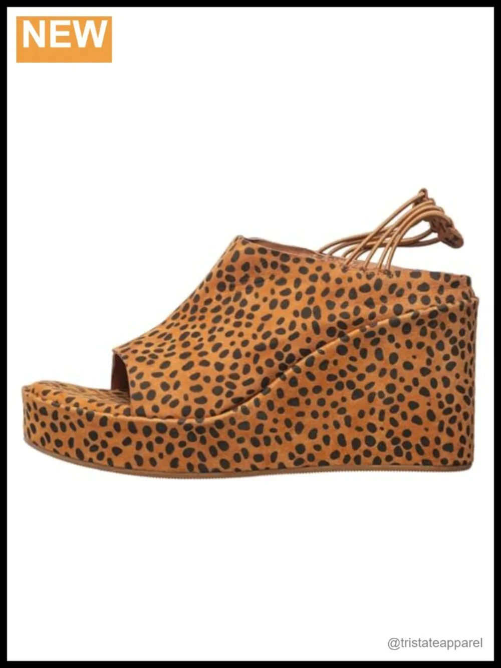 Suede Platform Slingback Sandals Open Toe Slip On